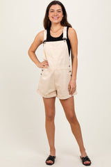 Cream Rolled Cuff Hem Shortall