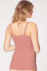 Mauve Cake Maternity Toffee Seamless Nursing Tank