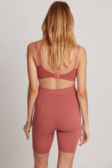 Rust Cache Coeur Maternity Zoe Mid Thigh Shorts