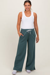 Teal Drawstring Maternity Lounge Pants
