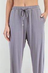 Grey Drawstring Jogger Pants