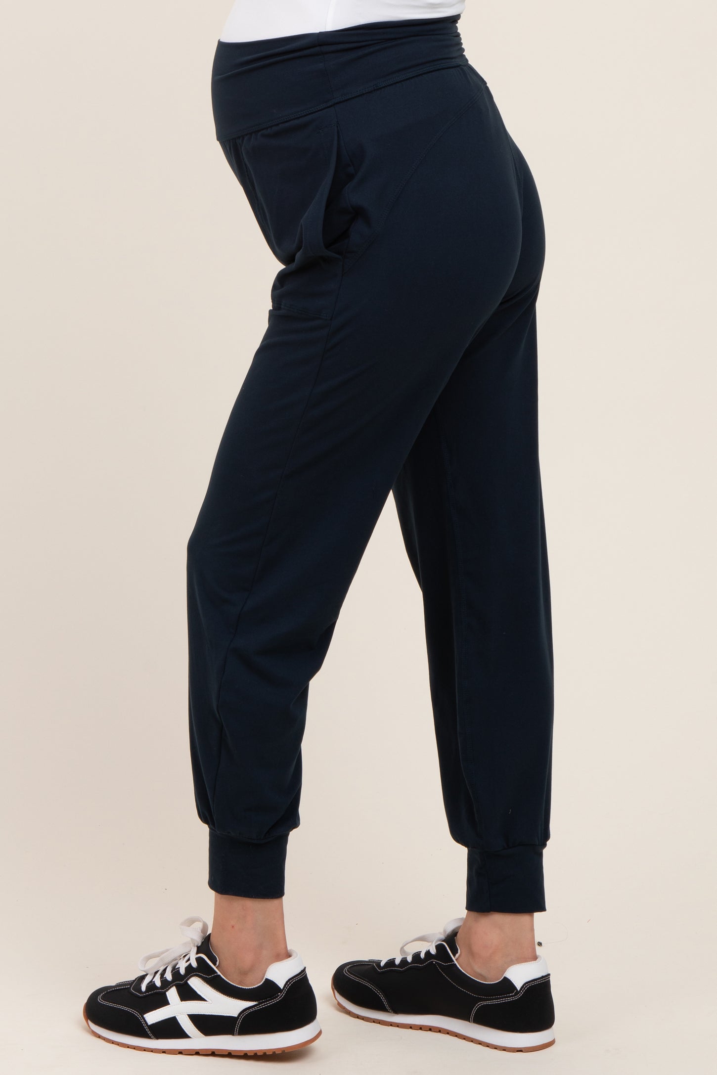Navy Maternity Joggers