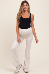 Ivory Active Pocket Flared Maternity Leggings