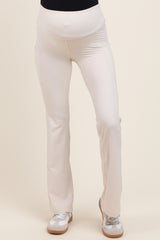 Ivory Active Pocket Flared Maternity Leggings