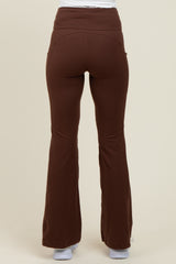 Mocha Active Pocket Flared Leggings