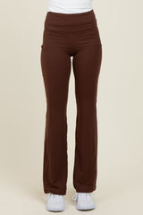 Mocha Active Pocket Flared Leggings