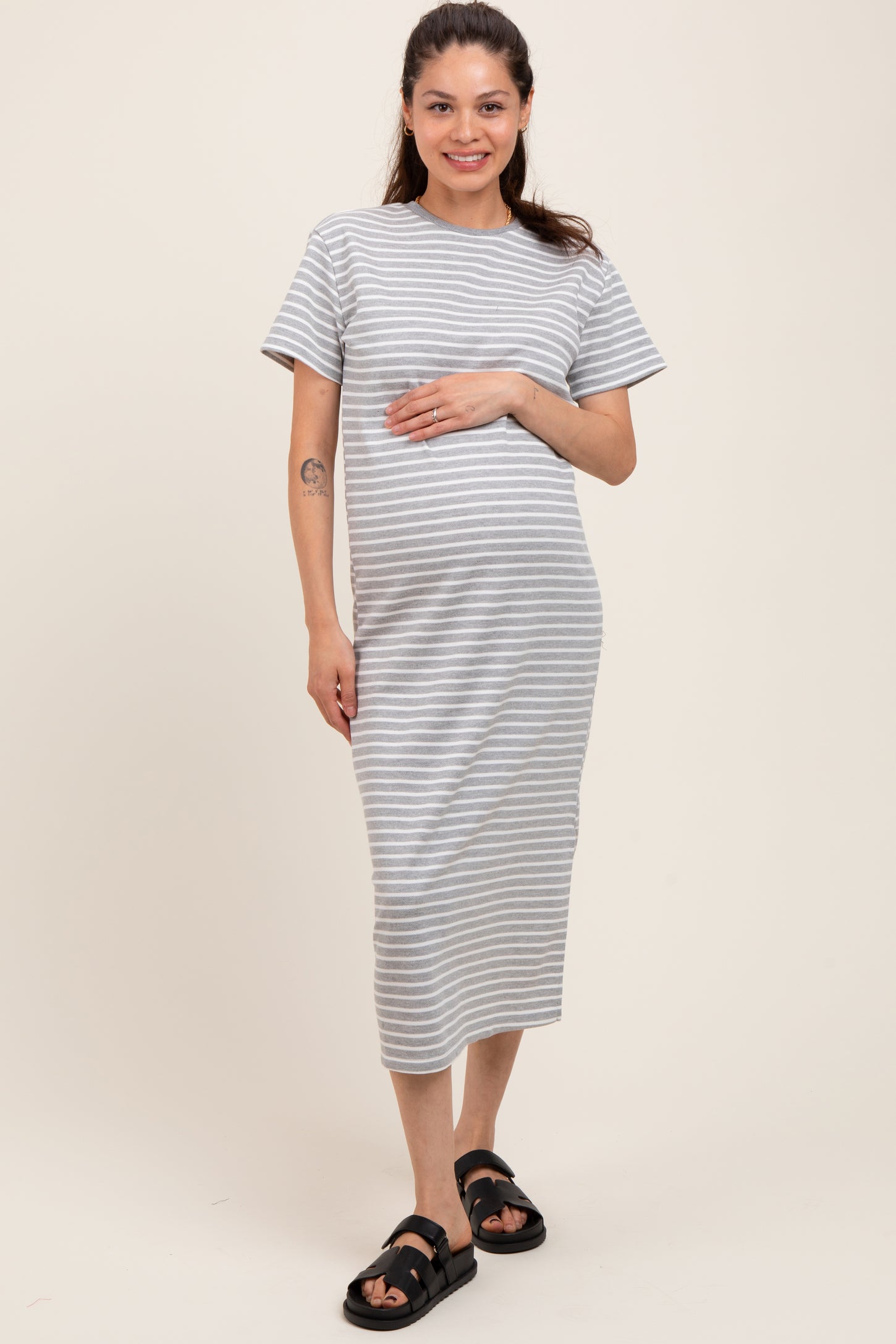 maternity jersey midi dress Maternity Ginnia Jersey Midi Dress