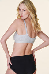 Heather Grey Bravado Designs Cotton Pullover Maternity & Nursing Bra