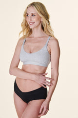 Heather Grey Bravado Designs Cotton Pullover Maternity & Nursing Bra