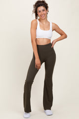 Olive Flared Leggings
