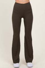 Olive Flared Leggings