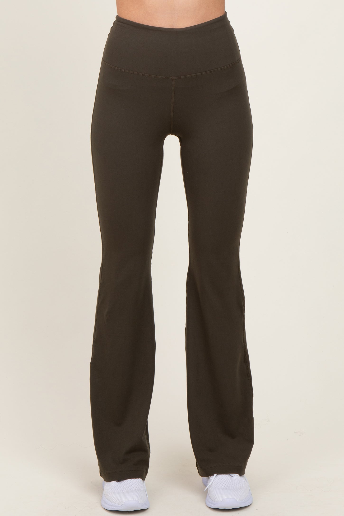 Olive Flared Leggings