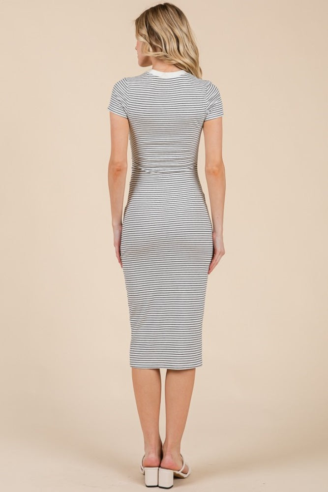 White/Black Asymmetrical Ruched T-Shirt Dress PinkBlush White/Black Asymmetrical Ruched T-Shirt Dress PinkBlush