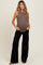 Black Super Wide Leg Maternity Jeans