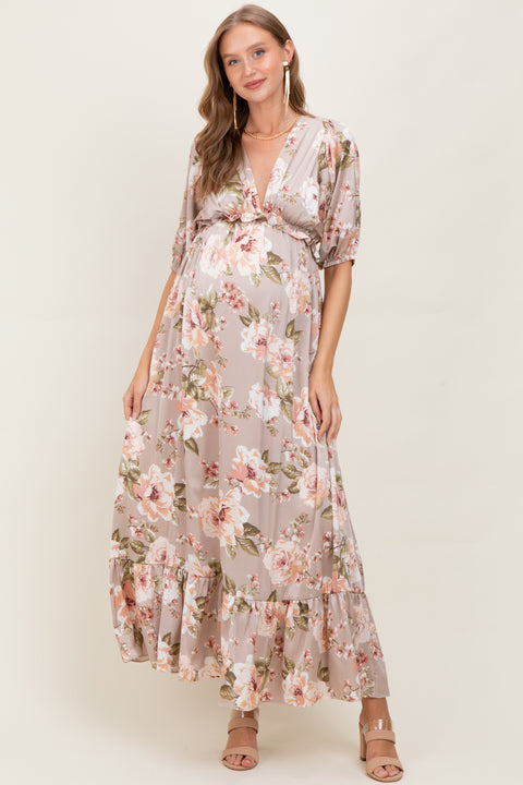 asos maternity dress DESIGN frill wrap detail pleated midi in baby blue Perfect for various occasions ASOS DESIGN Maternity square neck