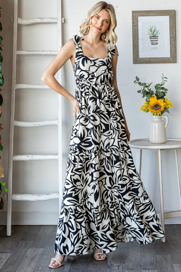 2 tier maxi dress Kauai Ruffle Tier Maxi Dress M