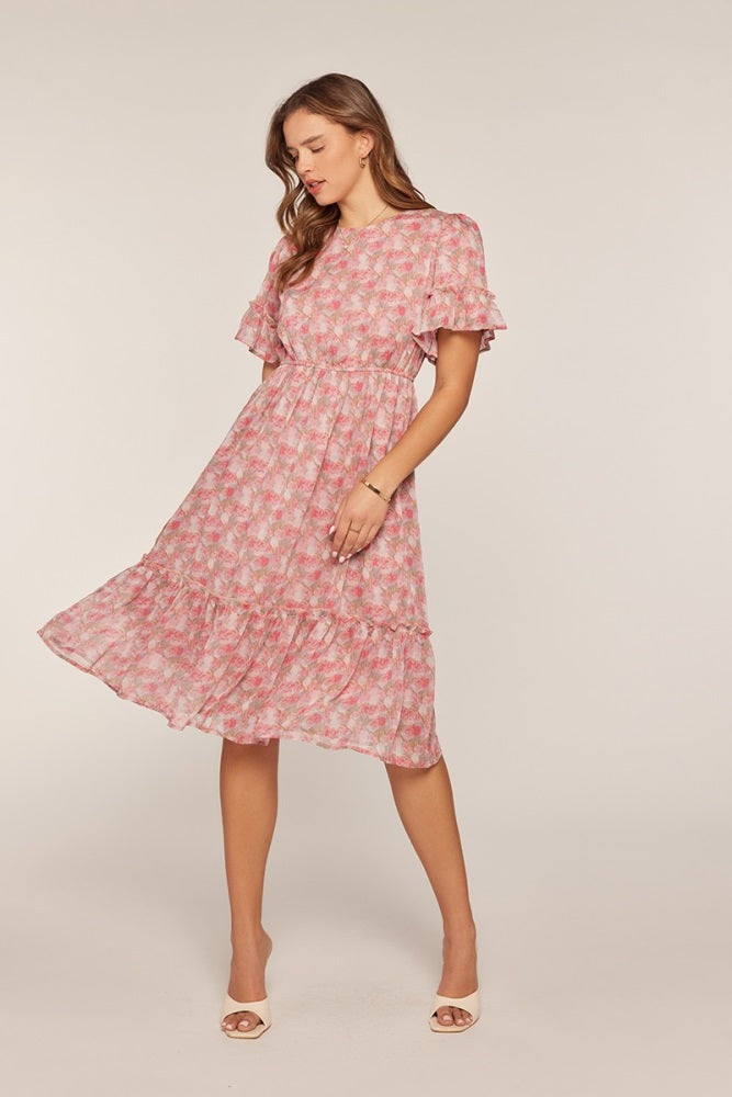 blush floral pleated ruffle midi dress Lulus | Pink Seriously Sensational Blush Floral Strapless Tiered Maxi Dress | Womens | X-Small (Available in 2X, 1X, 3X, XXS, S, M, L, XL)