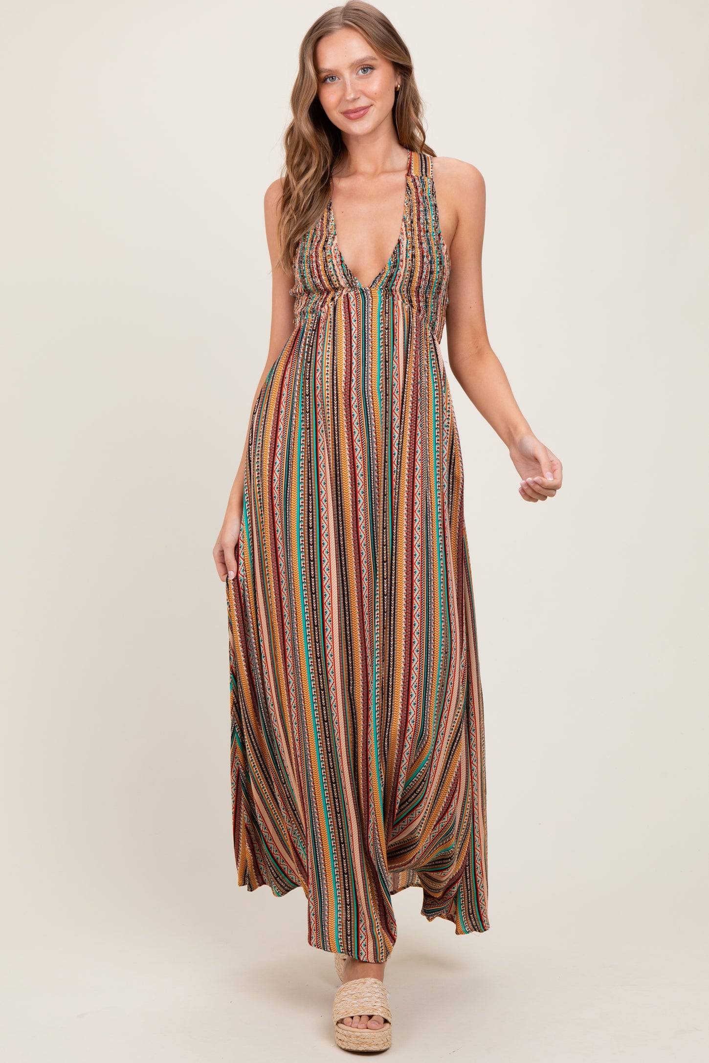 chinese dress ladies Luannie Halter Scarf Tie Maxi Dress main image 1