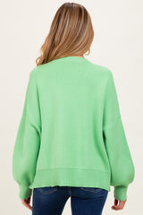 Lime Drop Shoulder Relaxed Fit Maternity Sweater