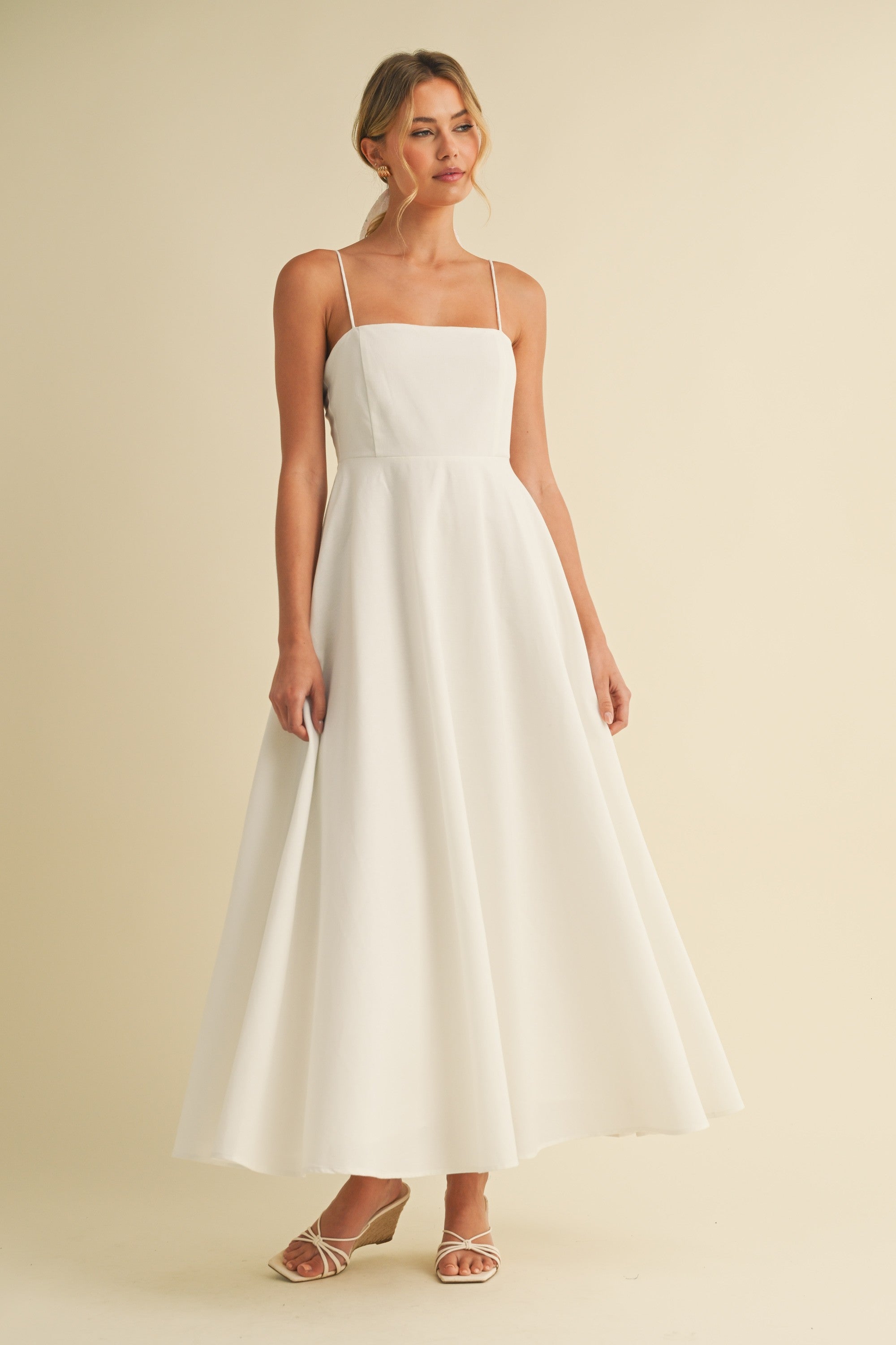 lined white dress Linen A-Line Flared Maternity Midi Sleeveless Back Length:L-34 Sheath V Neck Cap sangeet