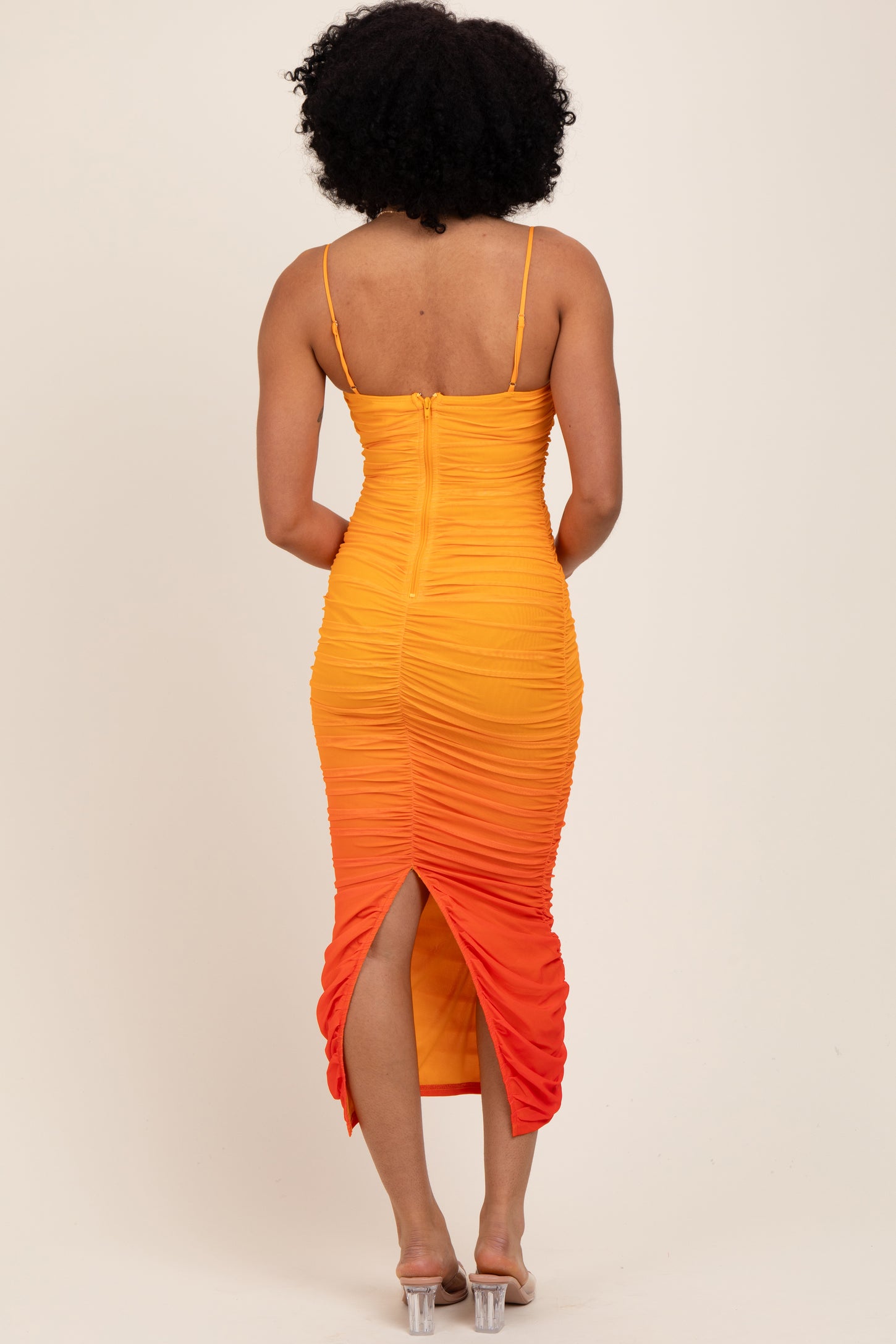 ombre bodycon midi dress Elegant Plus Size Ombre Bodycon Midi Dress for Casual Parties