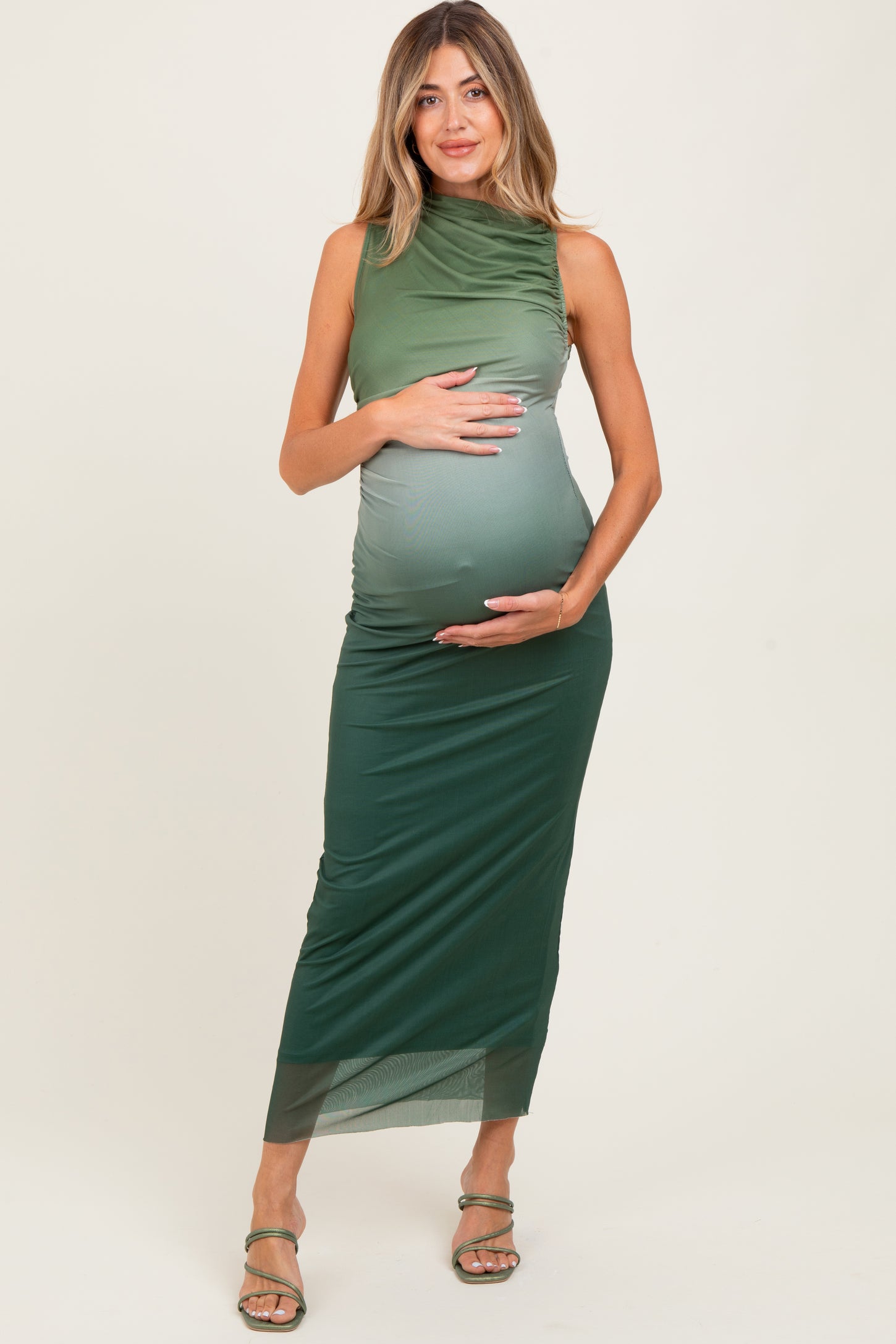 text me later midi dress green Listen To Me Emerald Green Brocade Midi Dress, X-Large - The Mint Julep Boutique main image 0