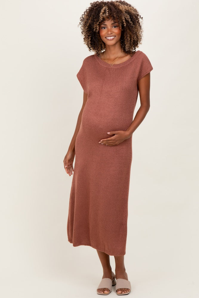 short sleeve maxi sweater dress MEROKEETY Women's Spring Summer Ribbed Maxi Dress 2026 Bodycon V Neck Button Short Sleeve Slim Fit Knit Sweater Dresses, Apricot, Small at Amazon Women's Clothing store