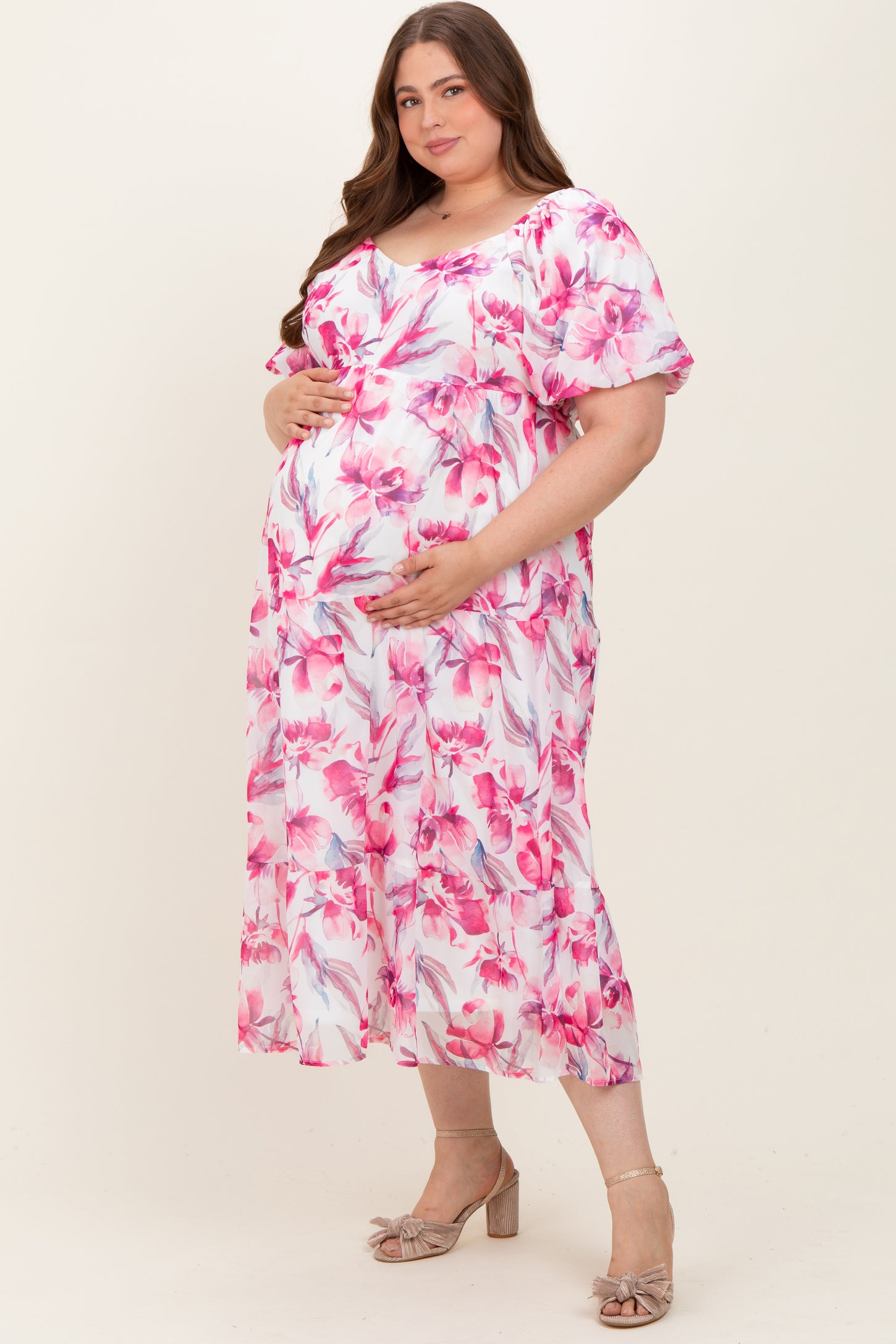 plus size chiffon midi dress Black Ruched Chiffon Drape Midi Dress
