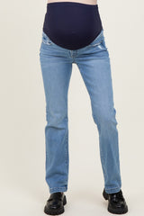 Medium Mid Rise Straight Maternity Jeans