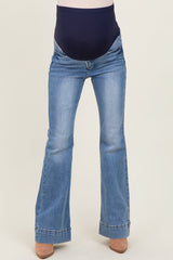 Medium High Rise Flare Maternity Jeans