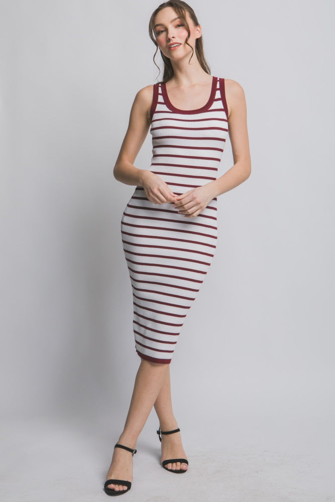 sleeveless bodycon maternity dress Hello Miz Maternity Ribbed Sleeveless Bodycon Dress with Waist Tie