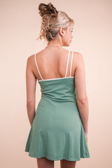 Sage Activewear Mini Dress