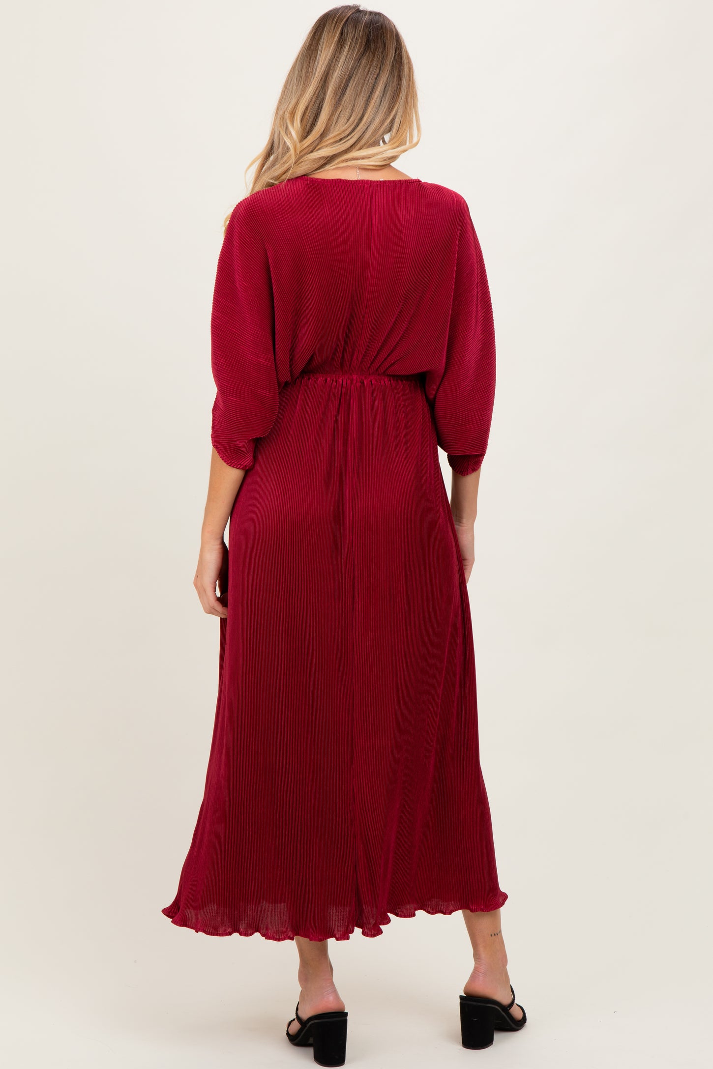 dolman sleeve maxi dress Faiza Poplin Sugarlips Color may vary due to lighting. GO COUTURE Dolman Sleeve Maxi