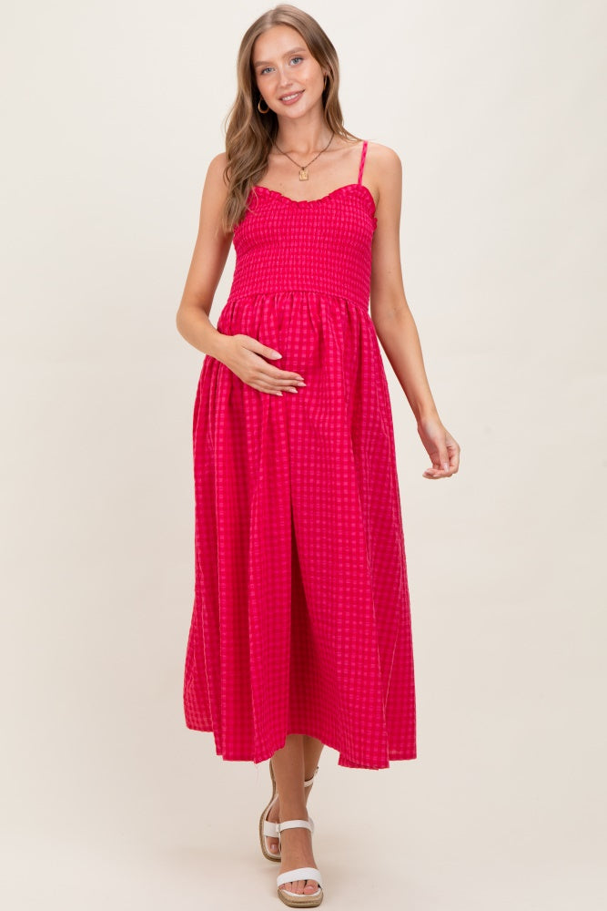 red herring maternity dress Momyknows Red Halter Neck Open Back Maternity Baby Shower Maxi Dress, Red / S