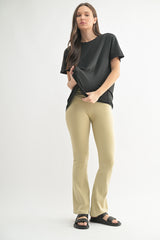 Black Slouchy Short Sleeve Tee