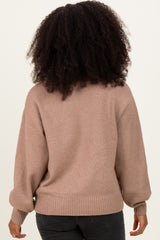 Mocha Chunky Knit Oversized Sweater