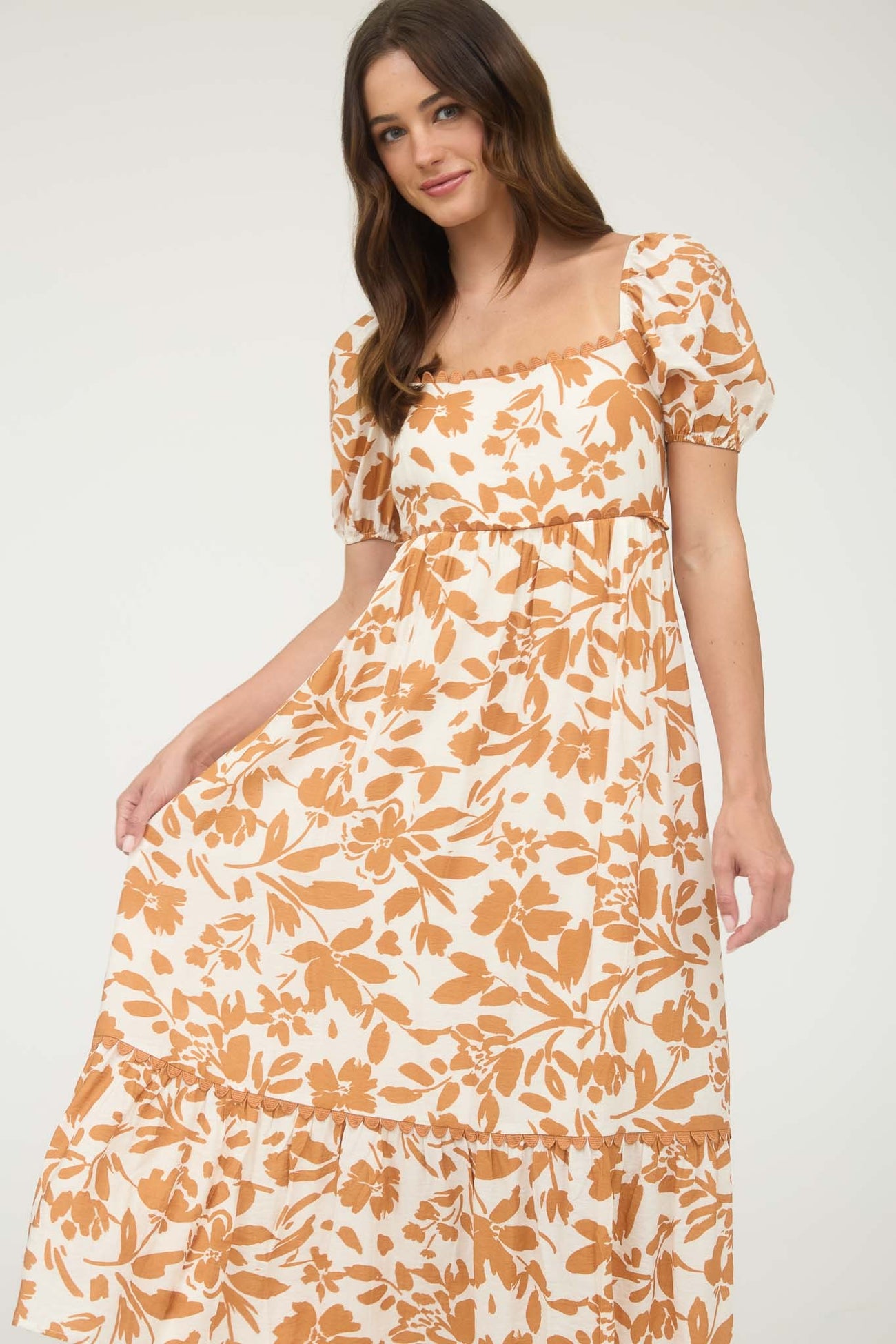 sismetry【orange】 back ribbon puff dress sismetry【orange】 back ribbon puff dress
