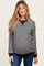 Black Contrast Rib Long Sleeve Maternity Pullover Top