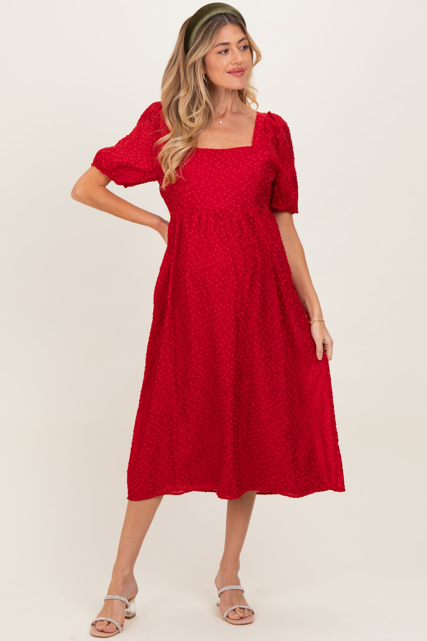 swiss dot dress midi The Elisabeth Dress in Medium Weight Swiss Dot