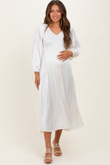 cream satin maternity dress Kate Satin Custom Maternity Photoshoot Gowns