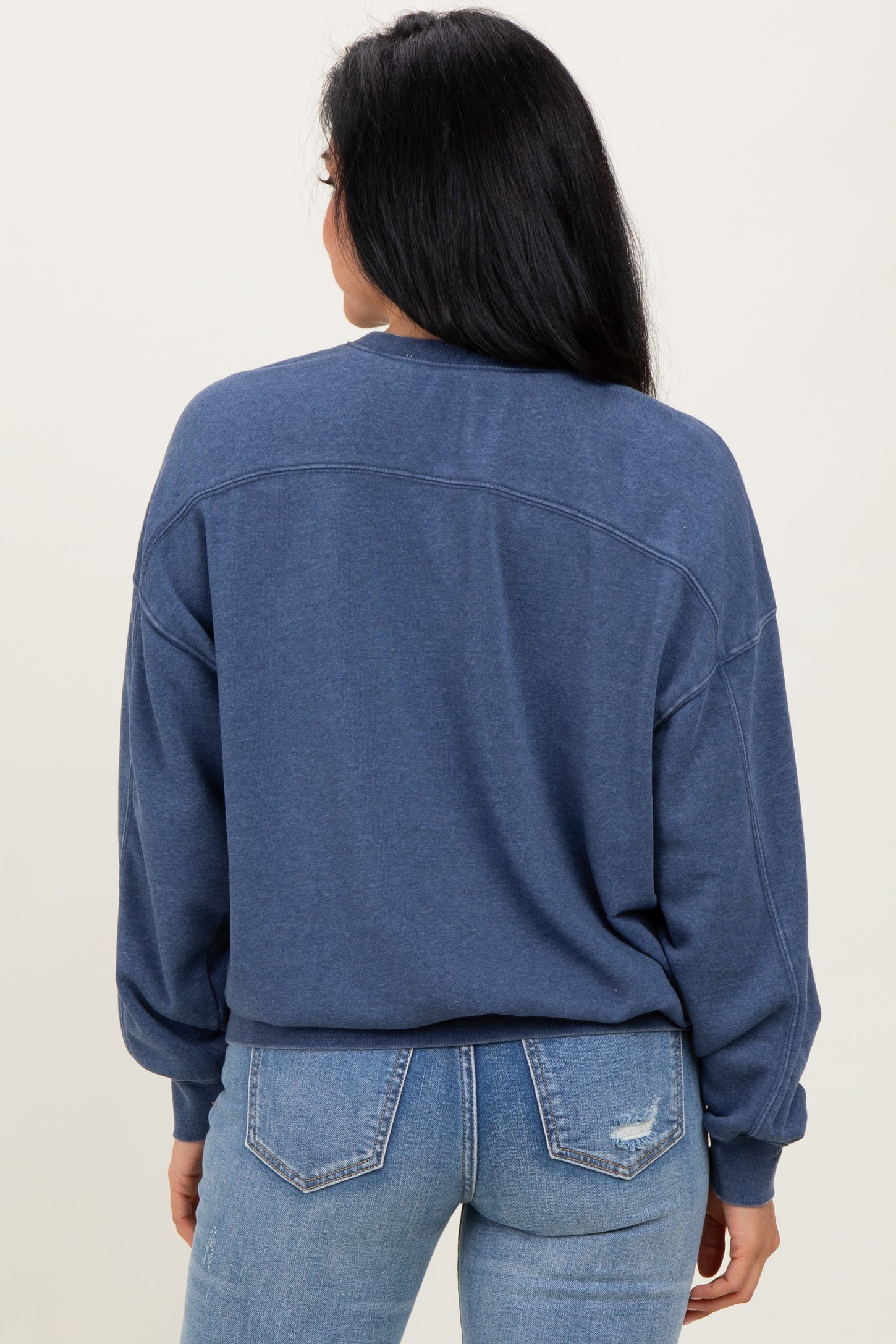 Navy Long Sleeve Sweatshirt