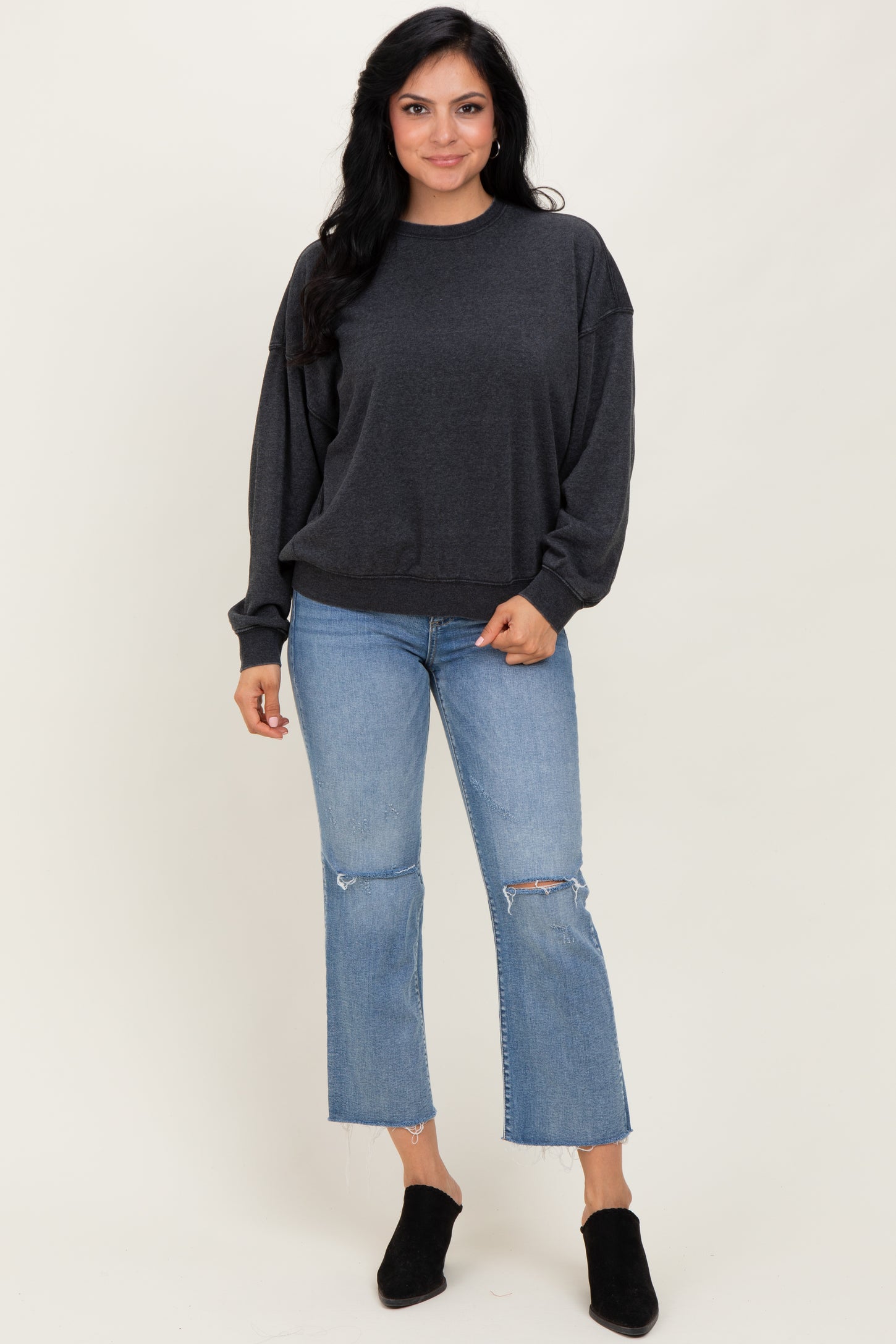 Black Long Sleeve Sweatshirt