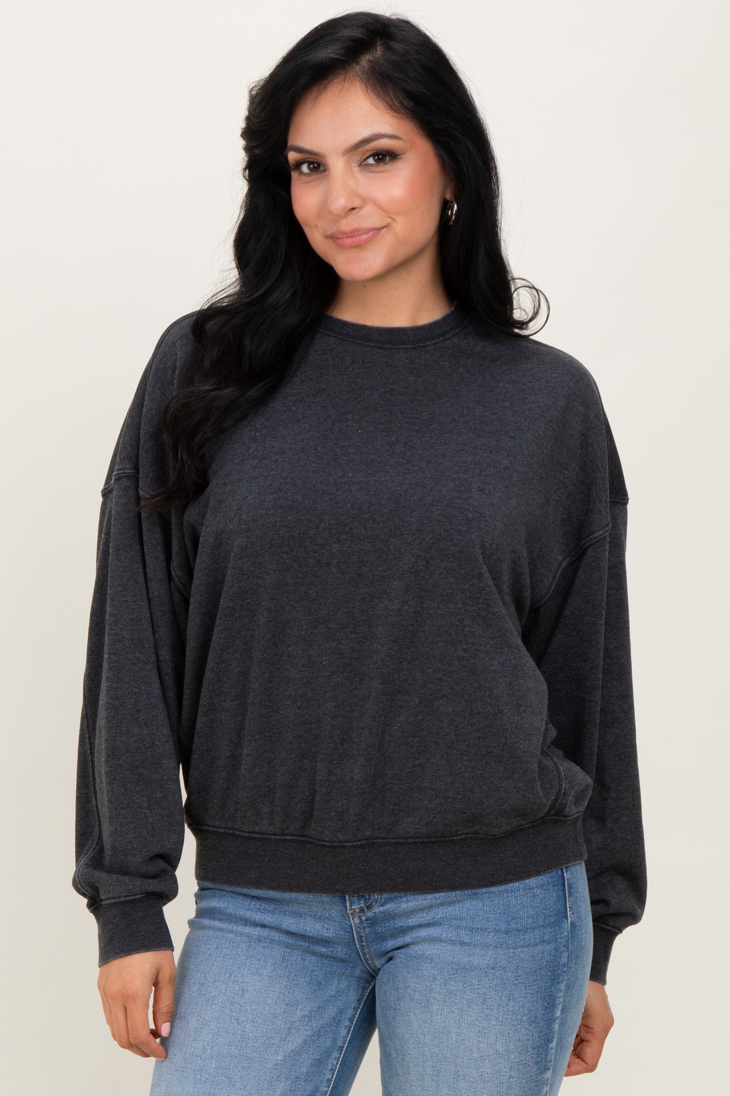 Black Long Sleeve Sweatshirt
