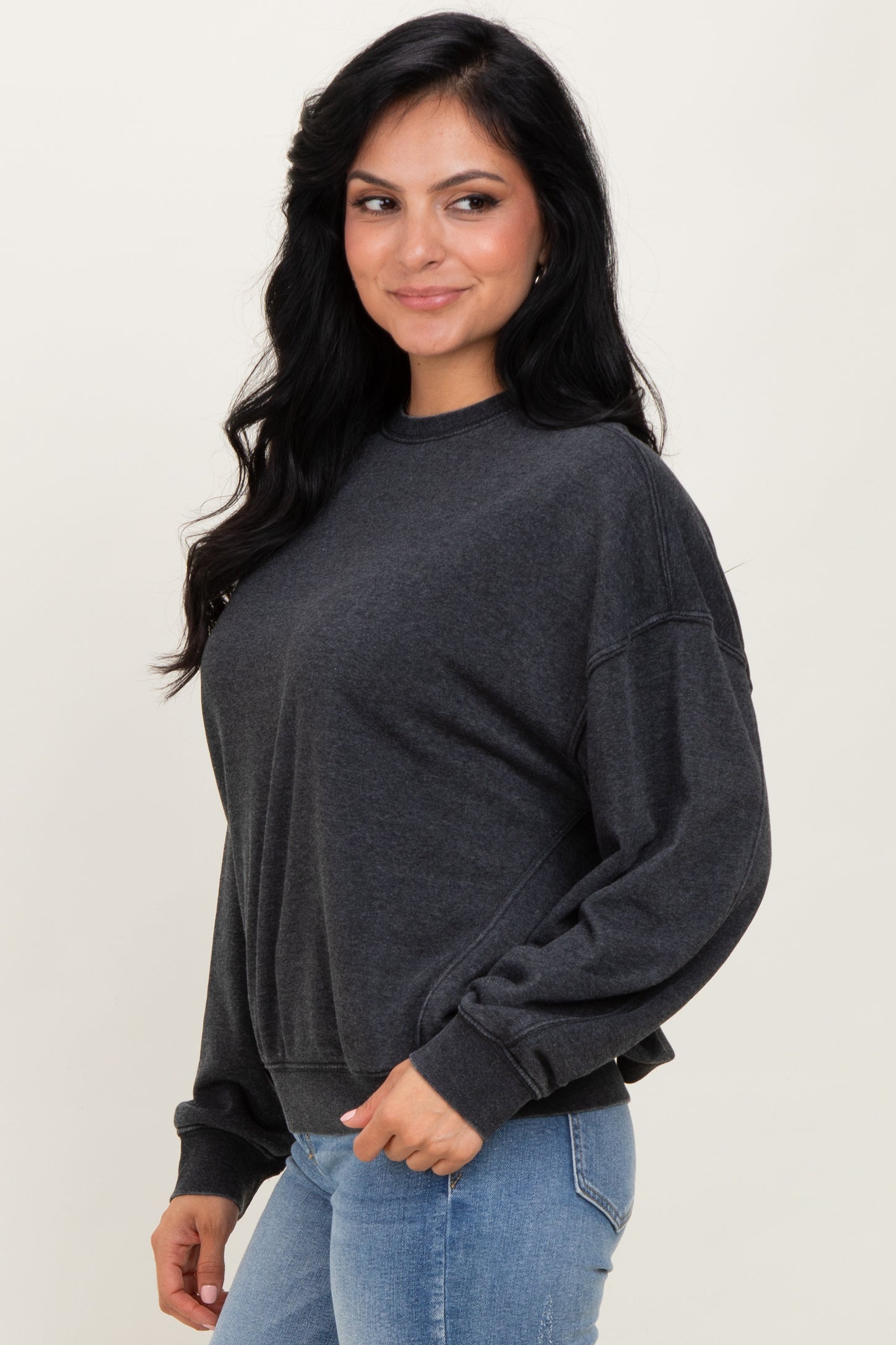 Black Long Sleeve Sweatshirt