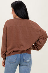 Camel Long Sleeve Sweatshirt