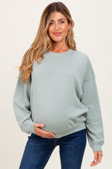 Sage Long Sleeve Maternity Sweatshirt