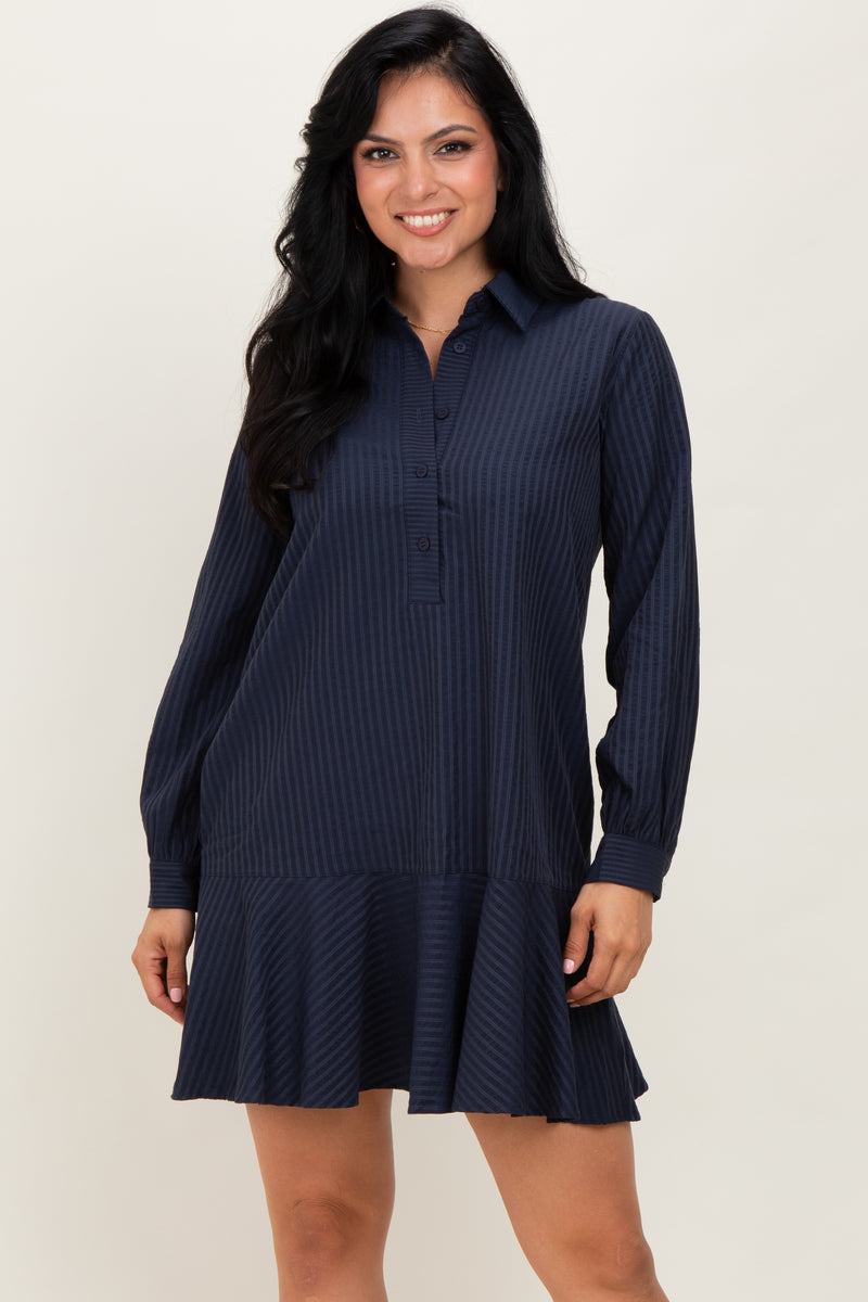 long dress polos Navy Striped Sleeve Drop Waist Polo – PinkBlush Waist:46 sleeved version is ready American Eagle NWT Gray professions