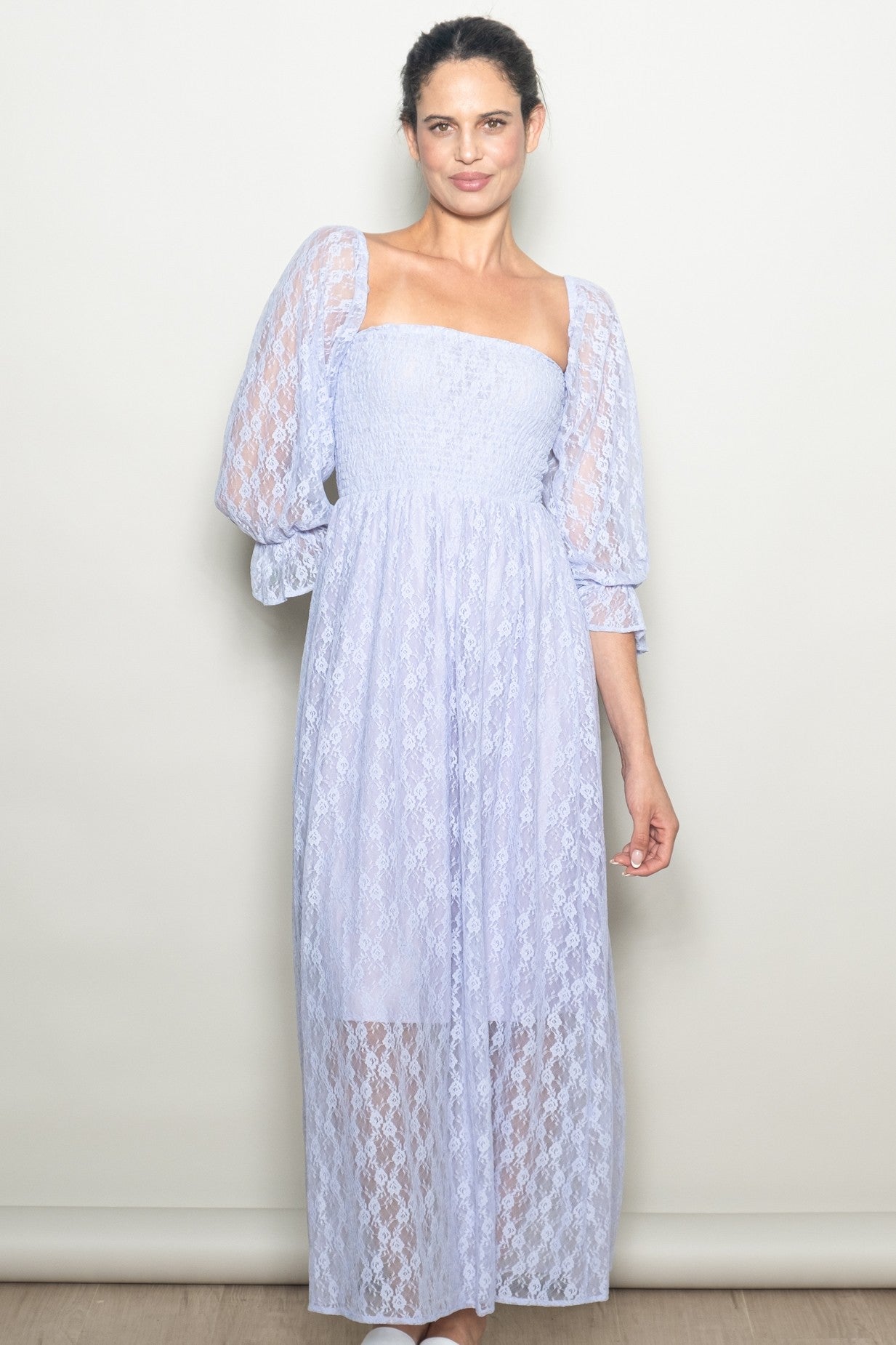 lavender lace maxi dress Alyssa | Off the Shoulder Lavender Lace Long Prom Dresses with High Slit, Lavender Lace Formal Dresses, Lilac Evening Dresses #promdress