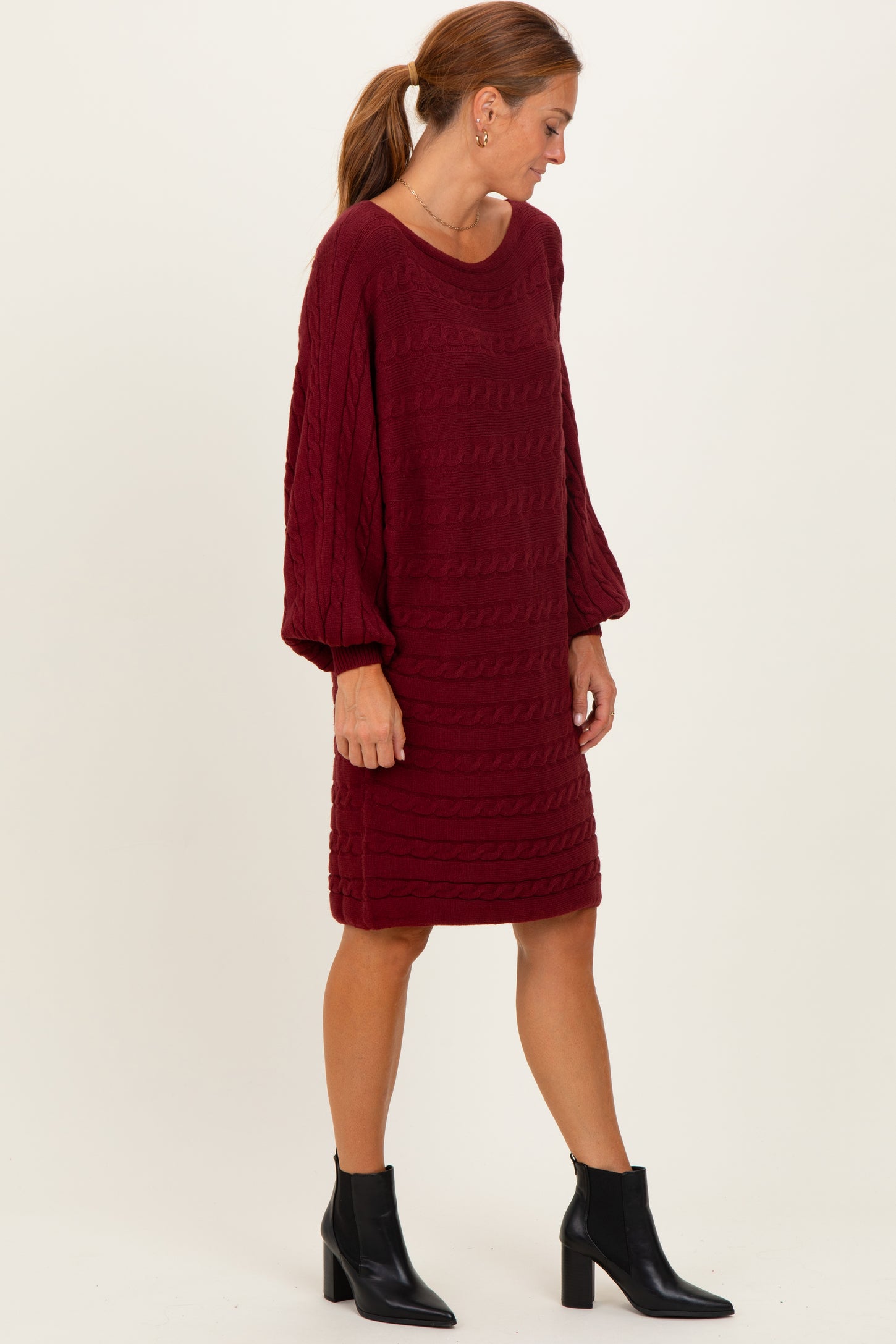 Burgundy Cable Knit Dolman Sleeve Sweater Mini Dress – PinkBlush Burgundy Cable Knit Dolman Sleeve Sweater Mini Dress – PinkBlush