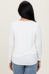 Ivory Inner Layer Nursing Long Sleeve Top